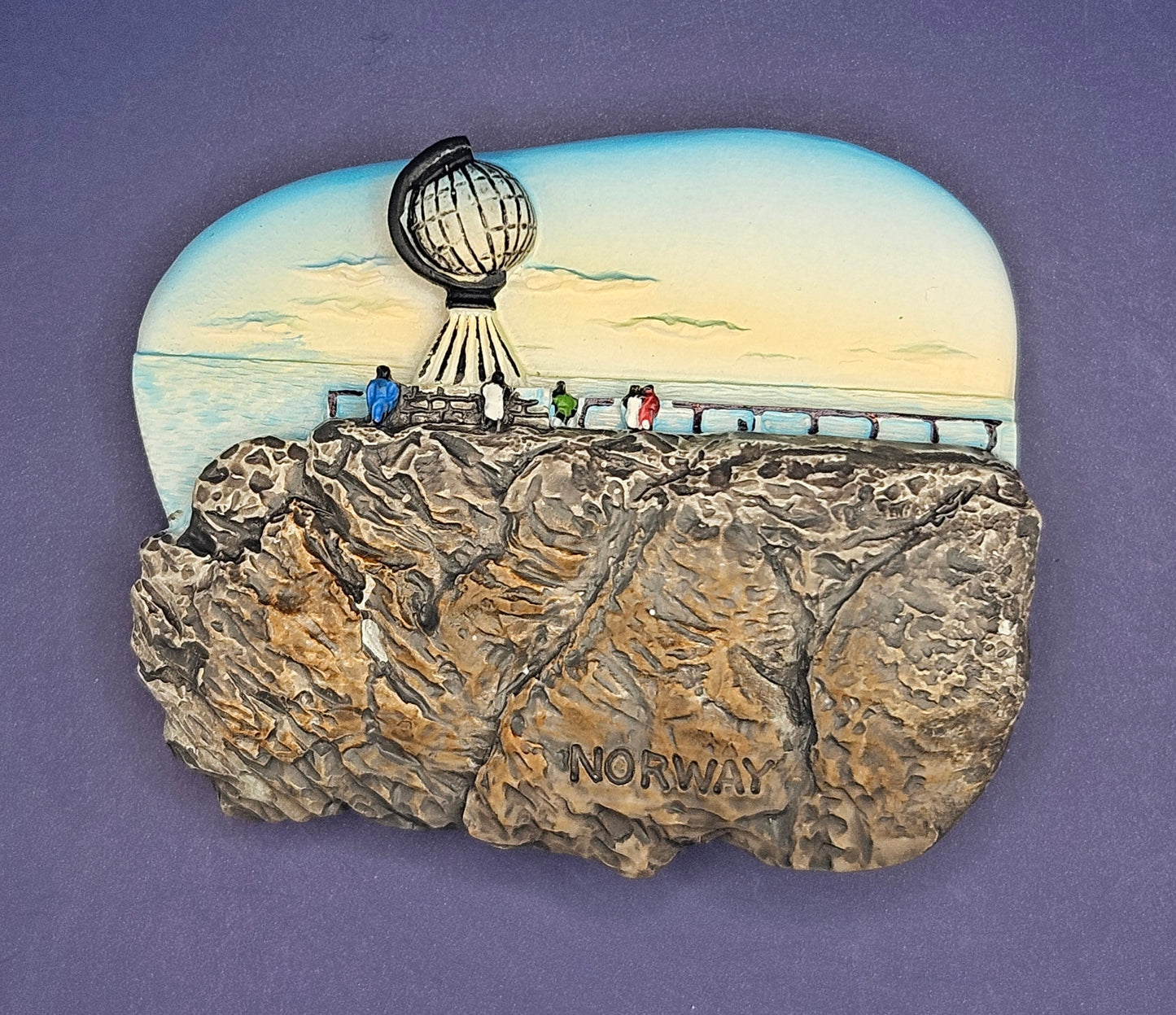 Norway – Nordkapp - Globe & Arctic Cliff View 3D Magnet