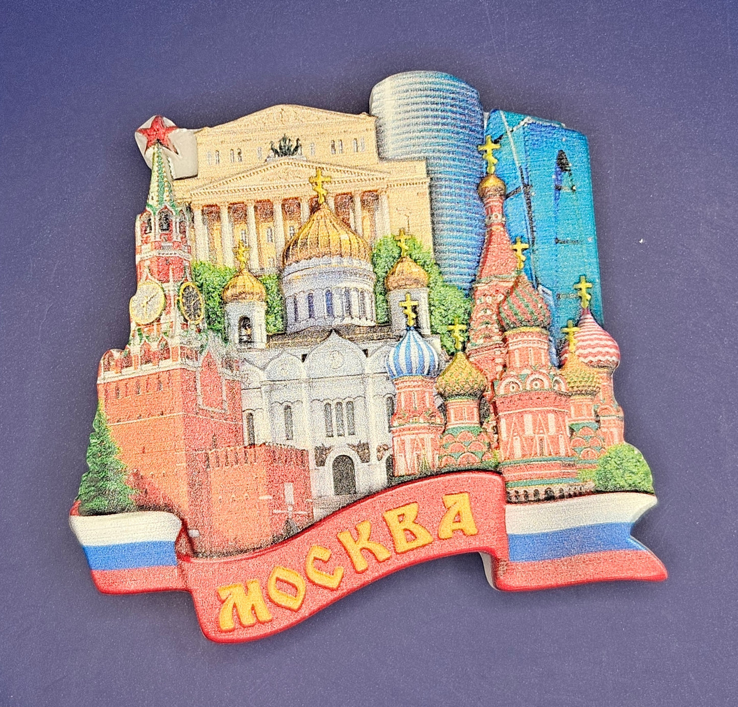 Russia - Moscow – Red Square & Historic Landmarks 3D Magnet