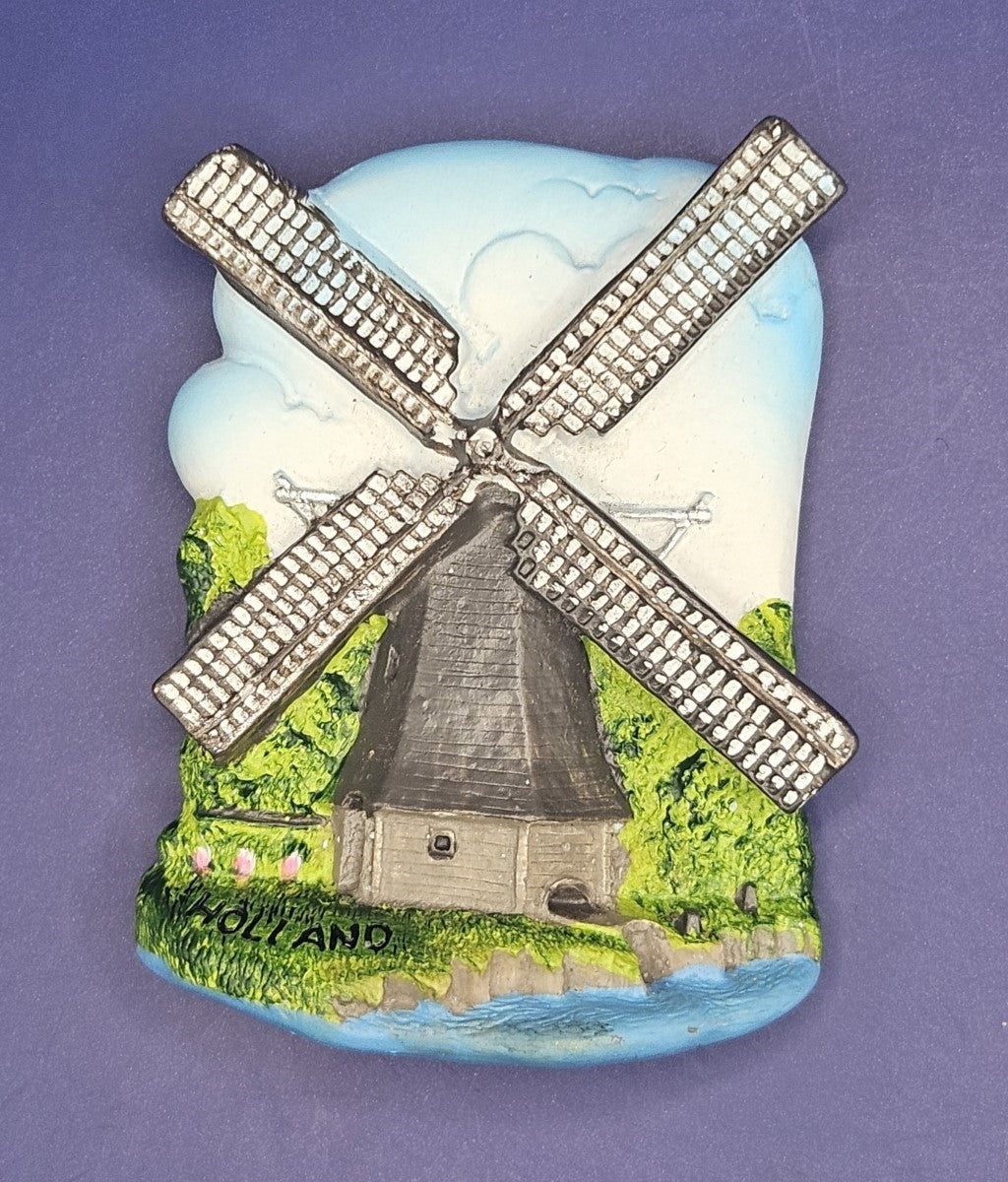 Netherlands - Classic Windmill 3D Magnet