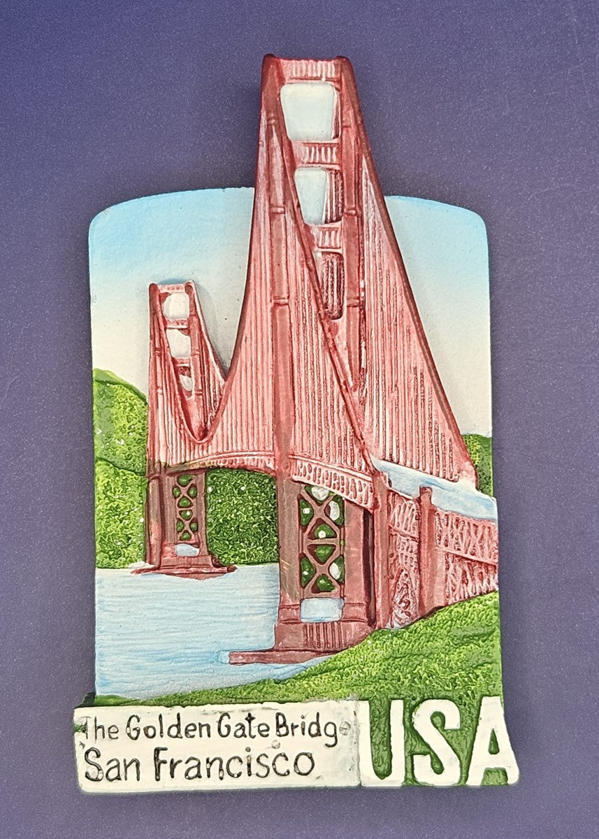 USA - San Francisco - Golden Gate 3D Magnet
