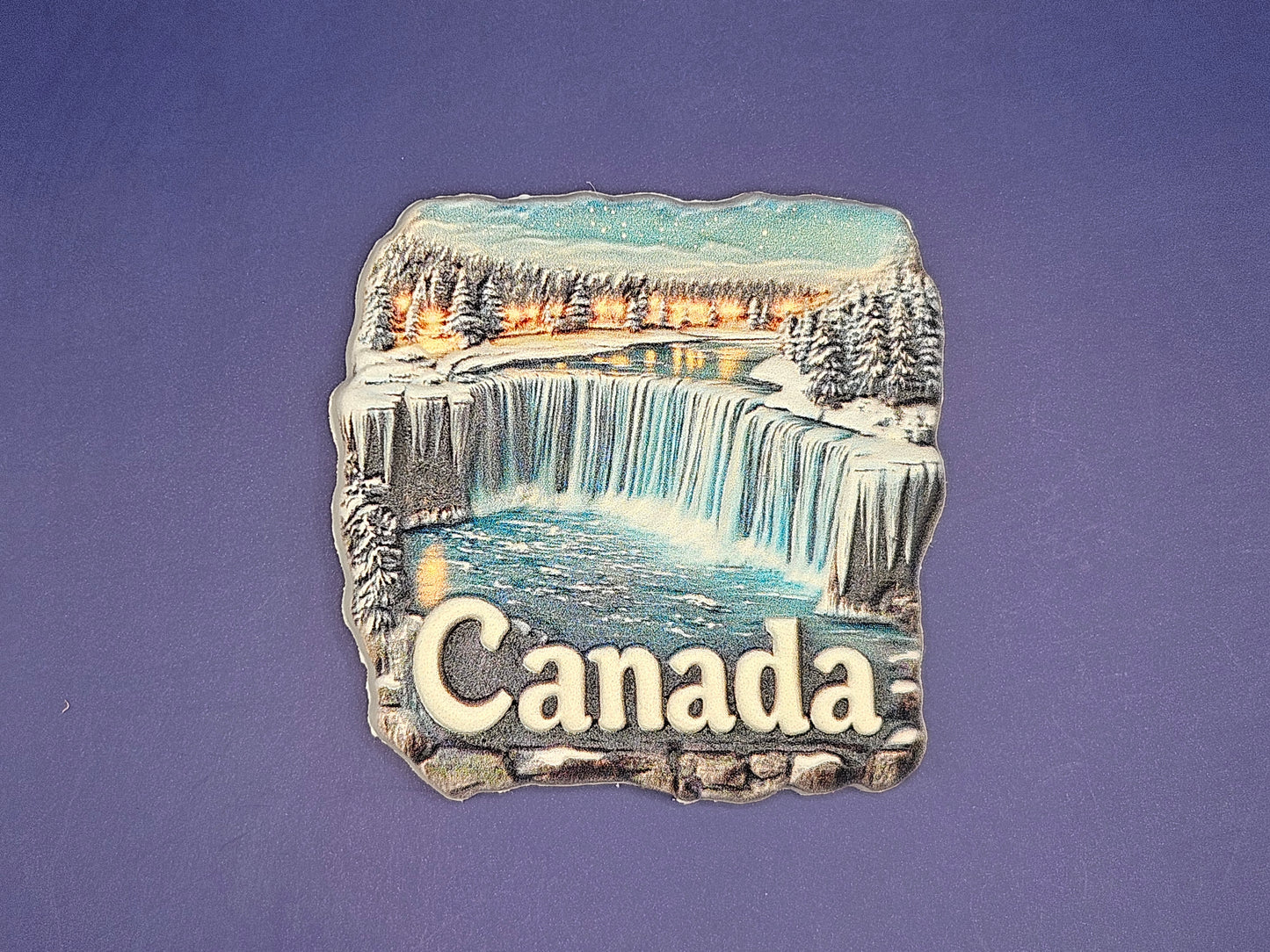 Canada - Niagara Waterfall – Frozen Falls Scene 3D Magnet