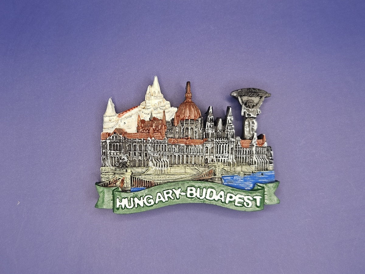 Hungary - Budapest - Parliament & Castle 3D Magnet