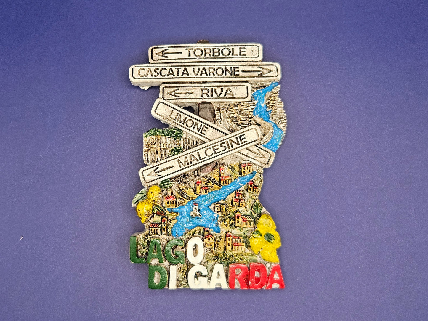 Italy - Lake Garda Travel Sign 3D Magnet