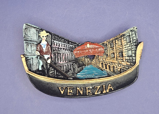 Italy - Venezia – Gondola Ride Through Venice 3D Magnet