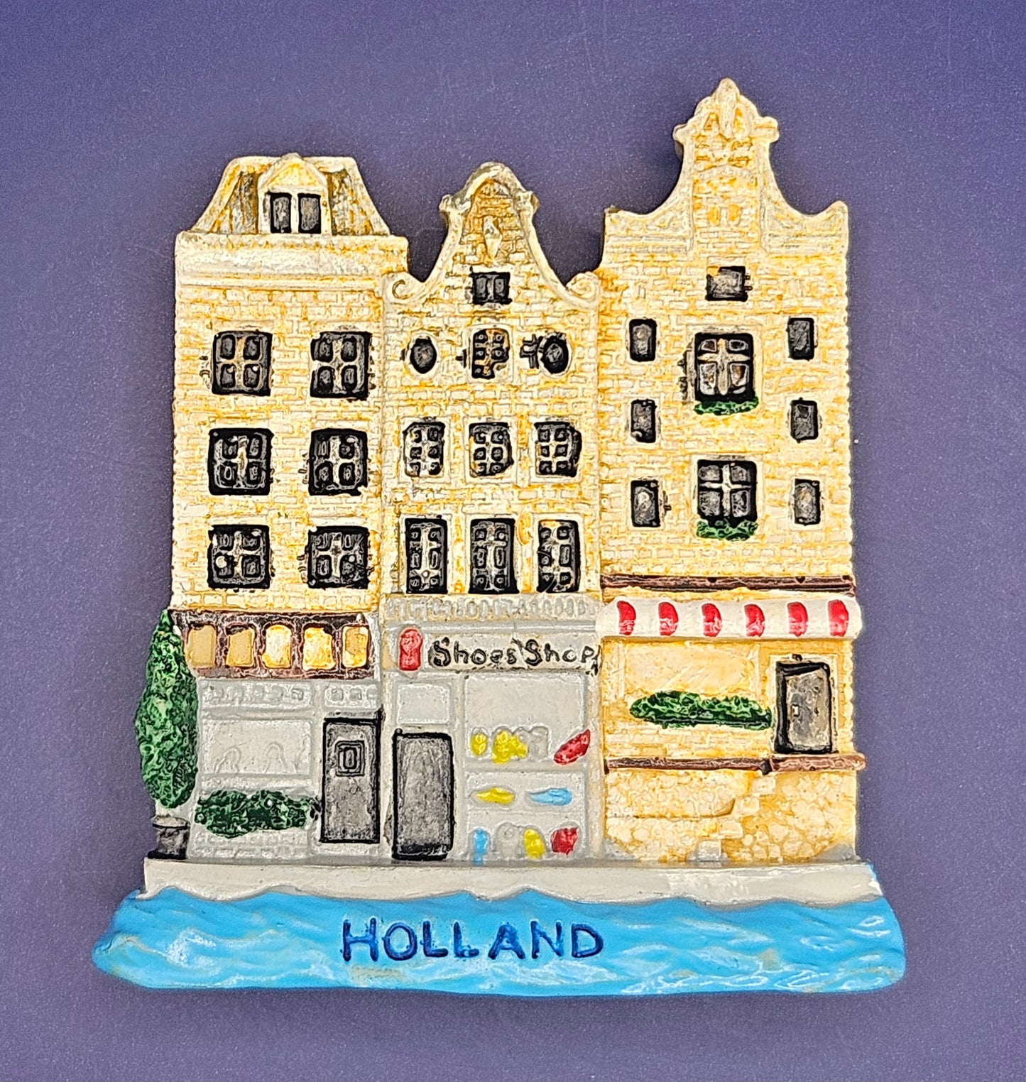 Netherlands – Amsterdam - Classic Canal Houses Scene 3D Magnet