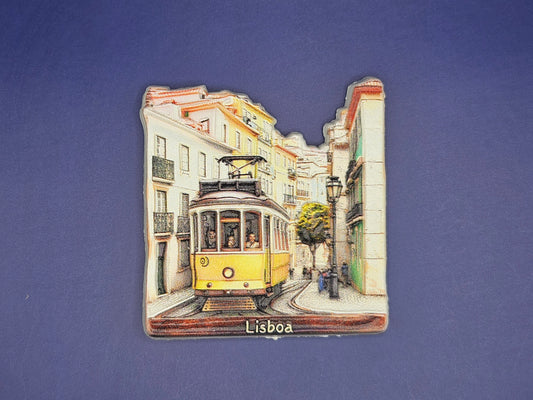 Portugal - Lisboa - Vintage Tram 3D Magnet