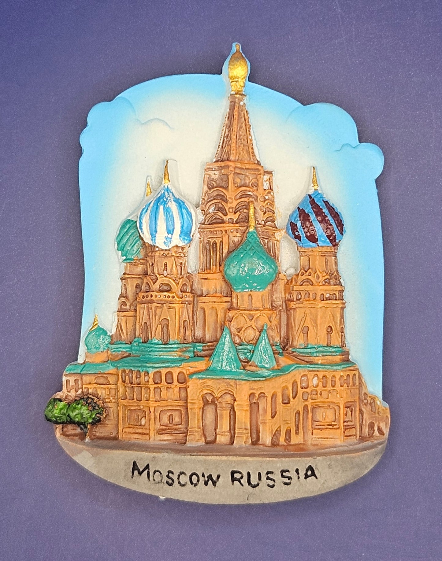 Russia - Moscow – Red Square & Cathedral Icon 3D Magnet