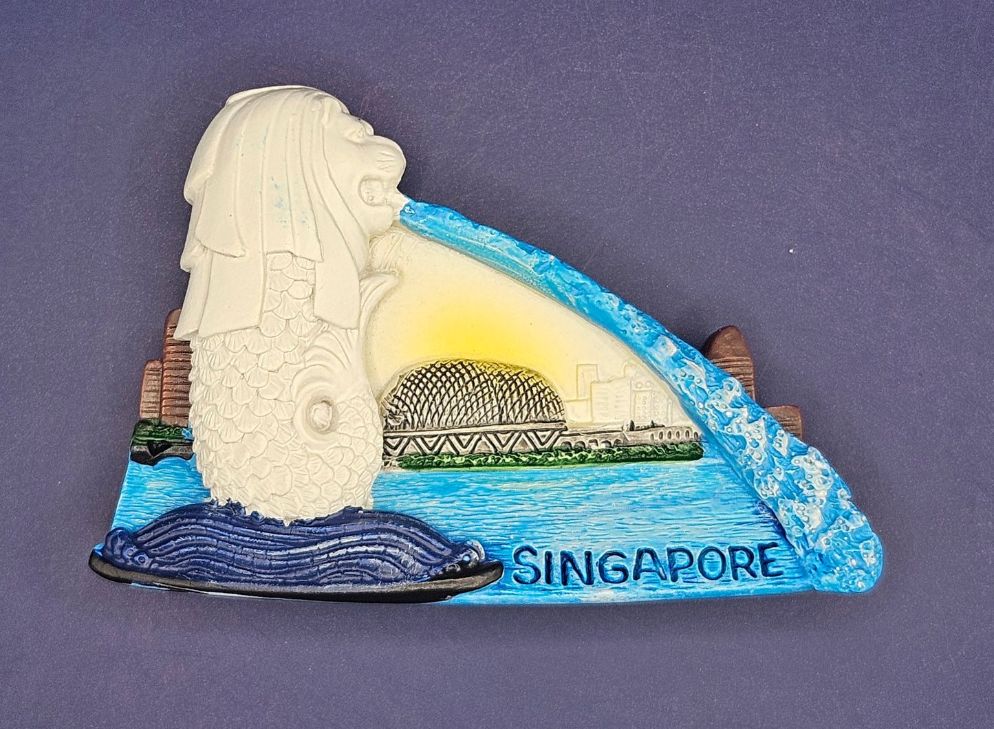 Singapore – Merlion Statue & Skyline Scene 3D Magnet