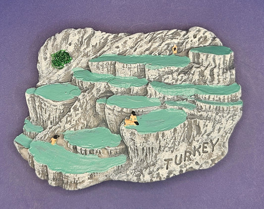Turkey – Pamukkale - Travertine Terraces 3D Magnet