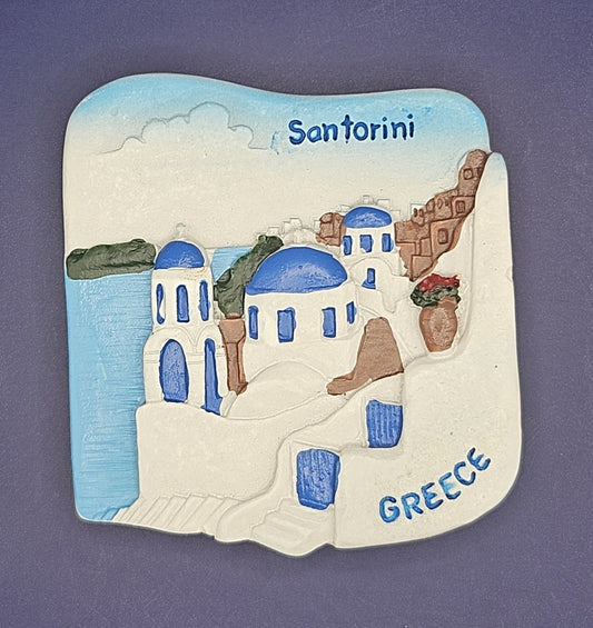 Greece - Santorini – Greek Island View 3D Magnet
